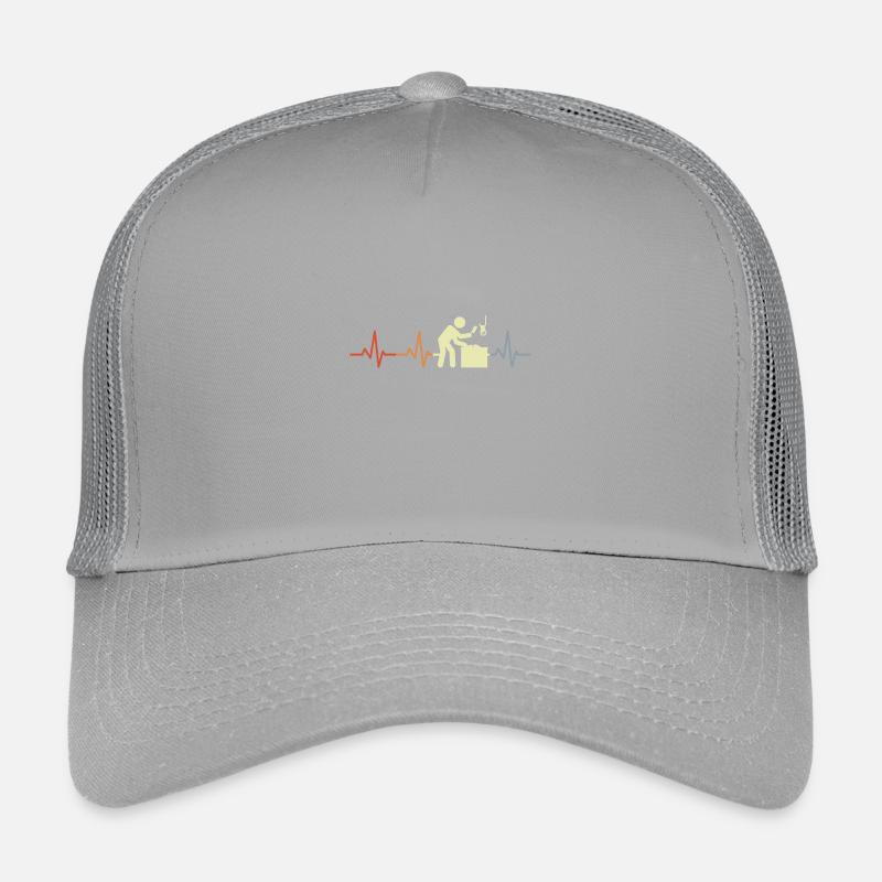 Fleischer Strichmännchen Herzschlag Kinder Trucker-Cap