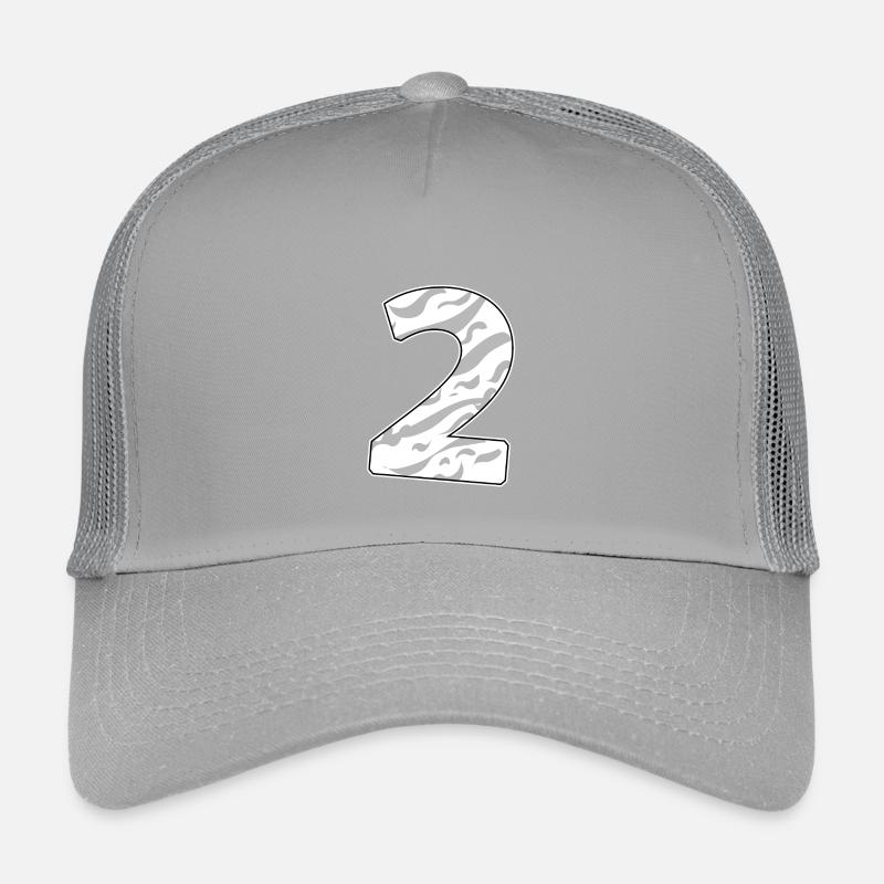 Numéro 2 Chiffre numérique Casquette trucker enfant