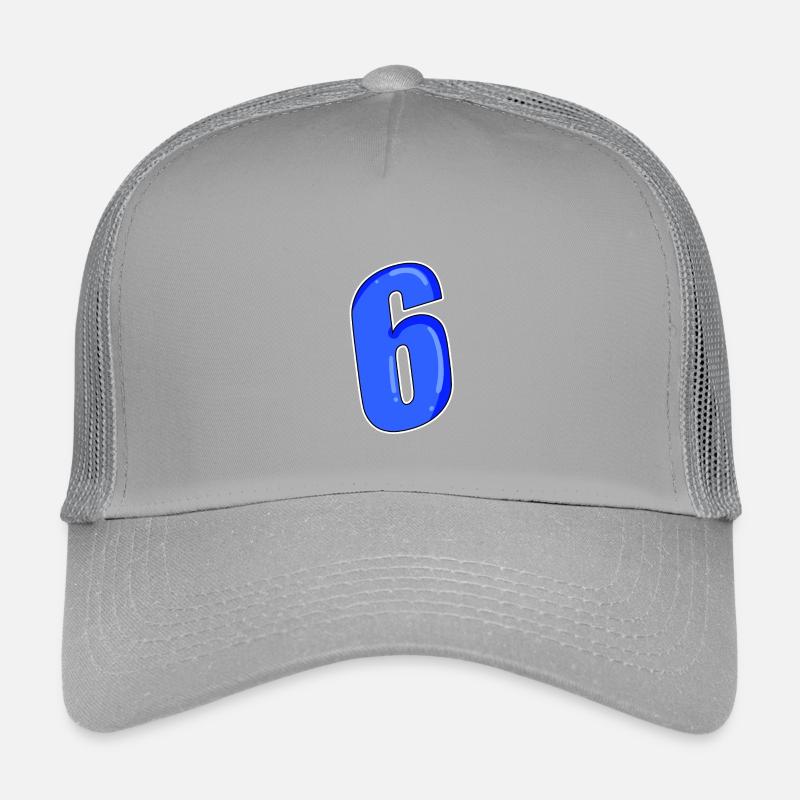 Zahl 6 Nummer Kinder Trucker-Cap