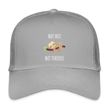 Not Fast, Not Furious - Kids’ Trucker Cap - light grey - Front