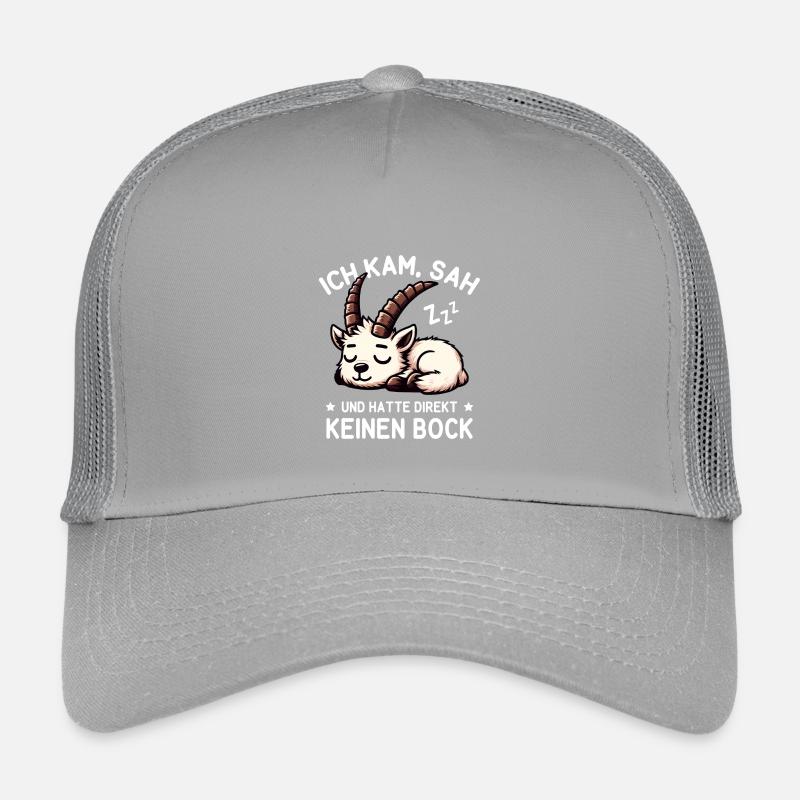 Süßer schlafender Steinbock hat null Bock Kinder Trucker-Cap