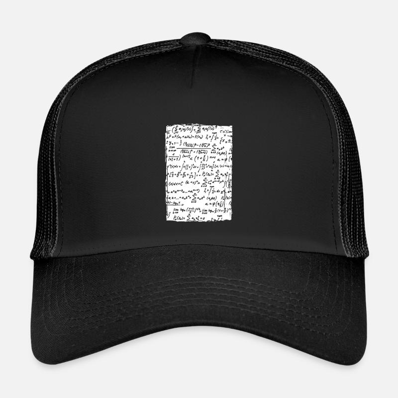 Mathematische Formeln - Kinder Trucker-Cap - Schwarz/Schwarz
