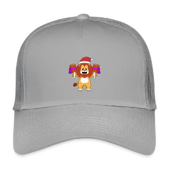 Löwe Weihnachten Fleisch - Kinder Trucker-Cap - Hellgrau - Vorne