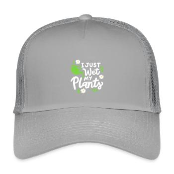Garten Gartenarbeit - Kinder Trucker-Cap - Hellgrau - Vorne