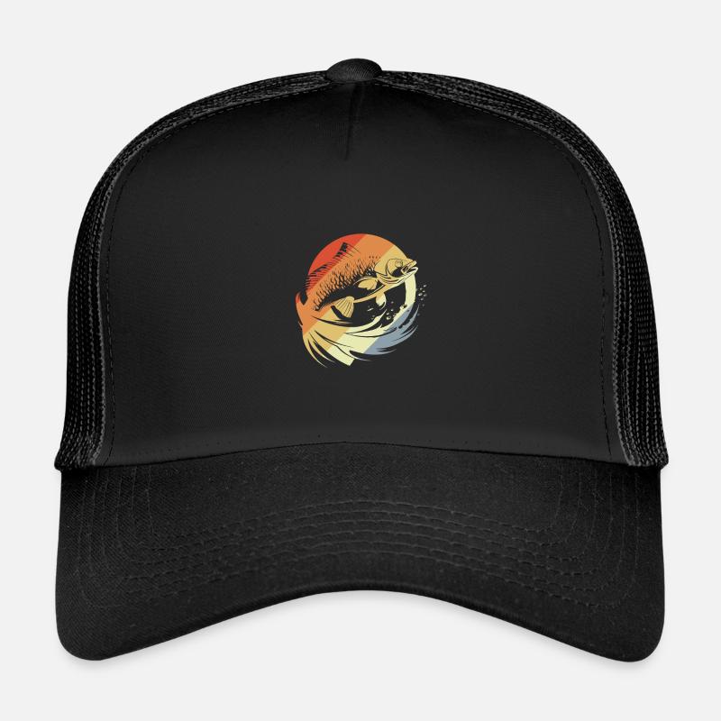 Fisch Grafik Retro Look Kinder Trucker-Cap