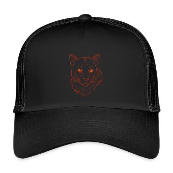 Bergloewe predator - Kids’ Trucker Cap - black/black - Front