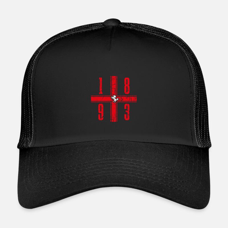 Stuttgart Fanmotiv - Kinder Trucker-Cap - Schwarz/Schwarz