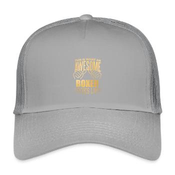 Boxing - Kids’ Trucker Cap - light grey - Front