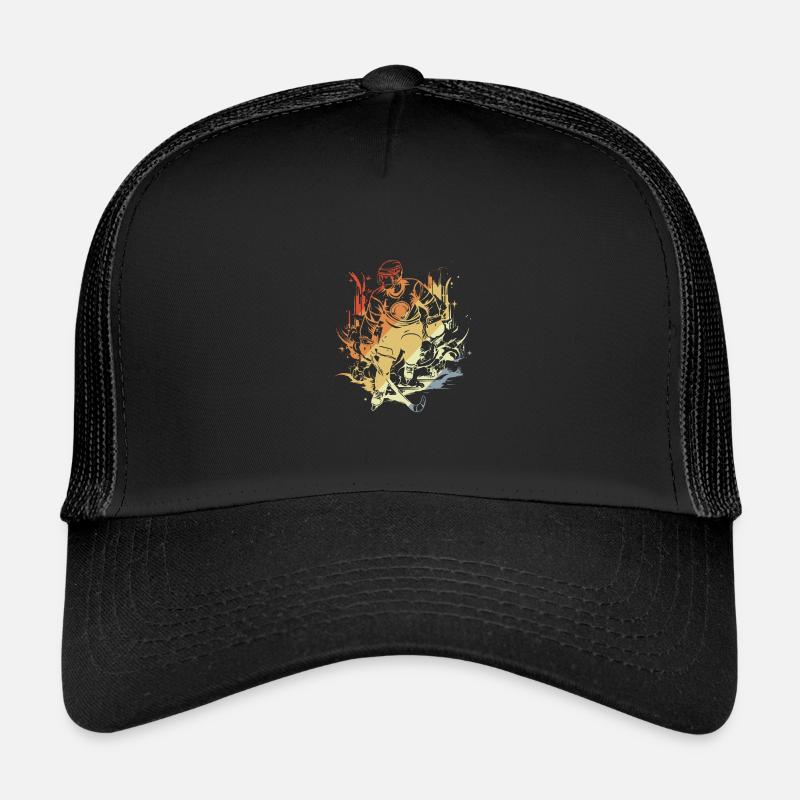 hockey player comic style Kids’ Trucker Cap