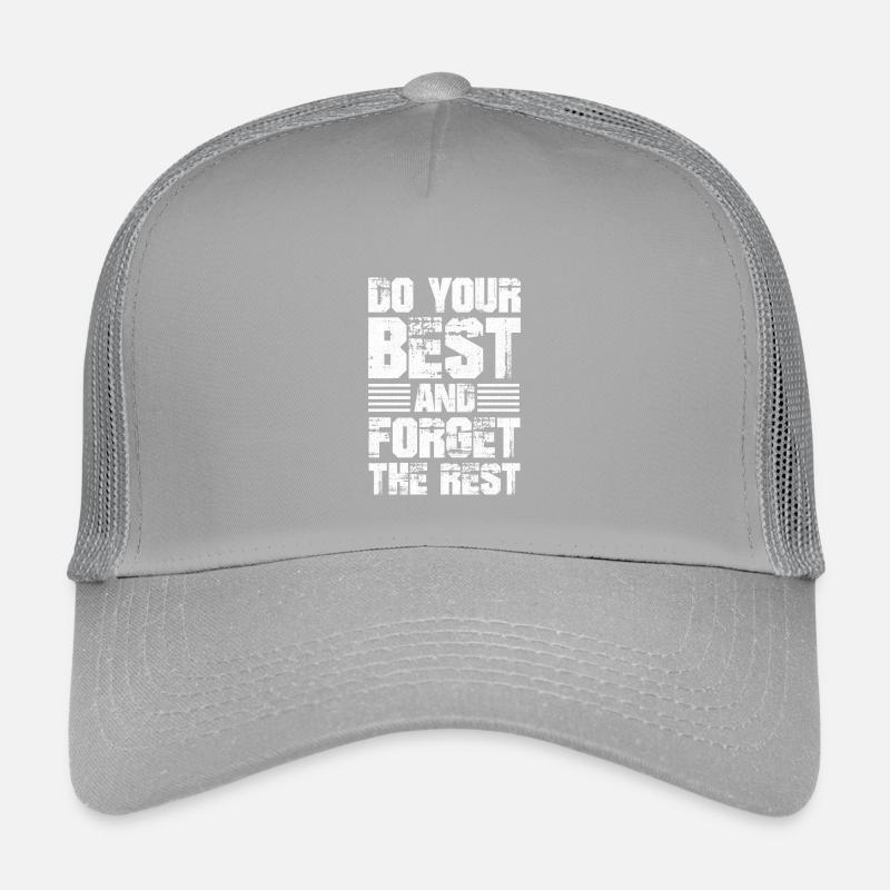 do your best and forget the rest funny Kinder Trucker-Cap