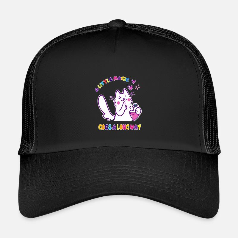 A little magic goes a long way ✨ - Kids’ Trucker Cap - black/black