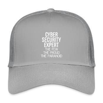 Cybersicherheitsexperte Die Wenigen, die stolzen Paranoiden - Kinder Trucker-Cap - Hellgrau - Vorne