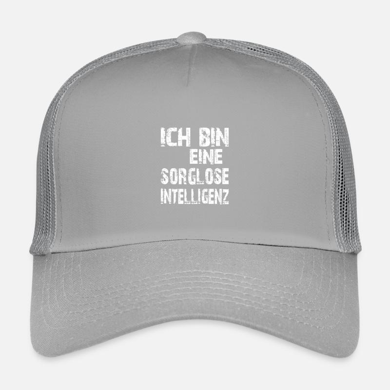 KI Spruch Ich bin eine sorglose Intelligenz Kinder Trucker-Cap