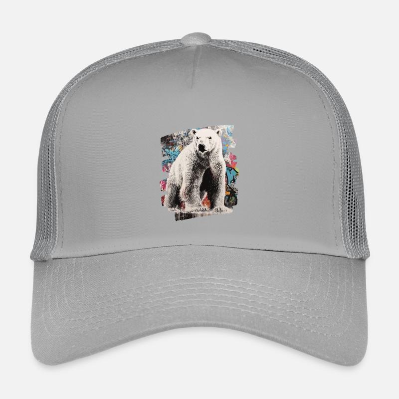 Eisbär Graffiti Sprayer Kinder Trucker-Cap