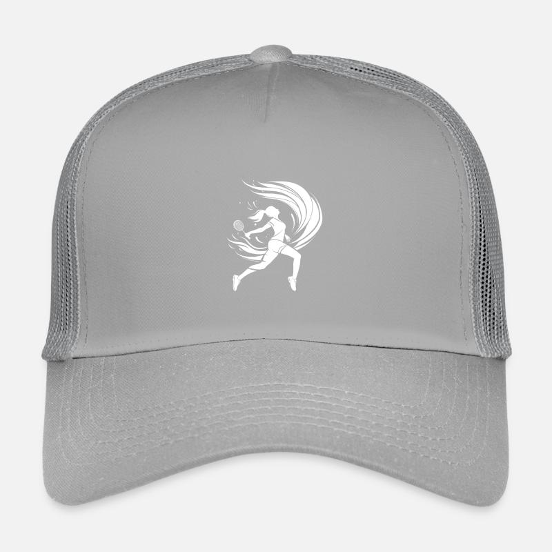 Badminton Player Drawing Kids’ Trucker Cap