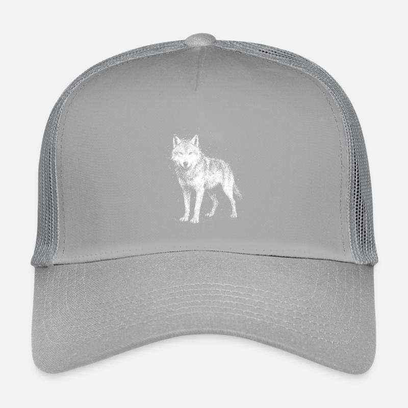 Wolf in voller Pracht Kinder Trucker-Cap