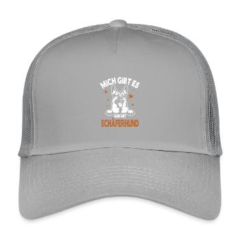 Schäferhund Geschenke Hund Frauchen Gassi - Kinder Trucker-Cap - Hellgrau - Vorne
