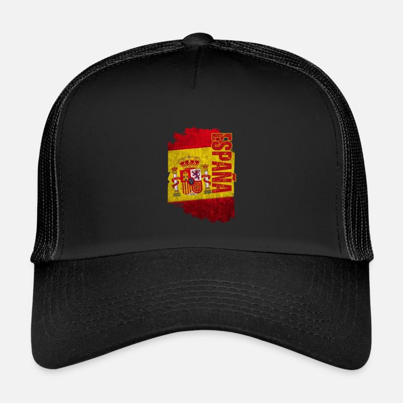 Vertical Spain flag, I love Spain Kids’ Trucker Cap