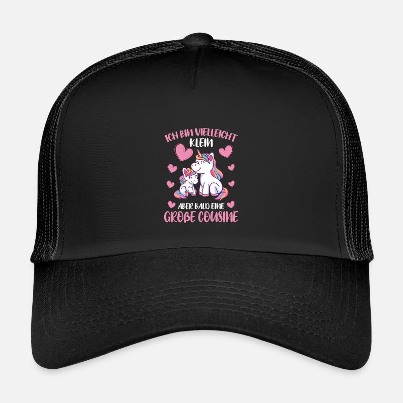 Vielleicht klein aber bald Große Cousine Einhorn Kinder Trucker-Cap