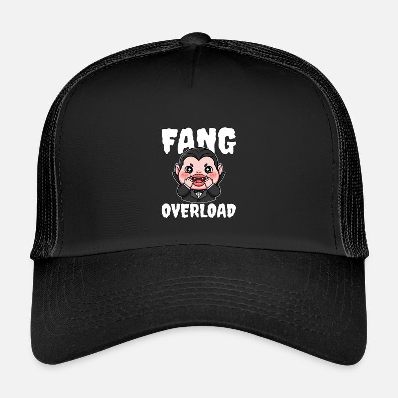 FANG_OVERLOAD - Kids’ Trucker Cap - black/black