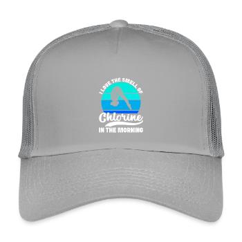 Diving diving board - Kids’ Trucker Cap - light grey - Front