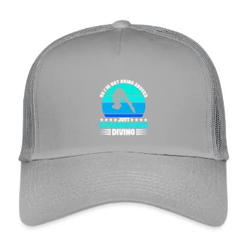 Diving diving board - Kids’ Trucker Cap - light grey - Front