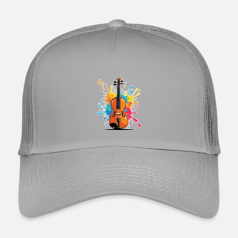 Vibrant violin art design Kids’ Trucker Cap