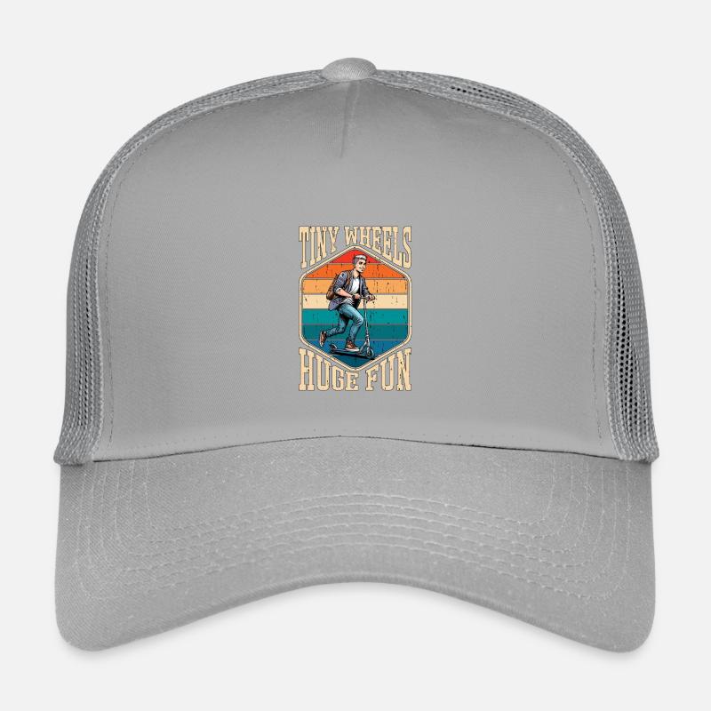 Scooter Tiny Wheels Huge Fun Motorcycle Lover Kinder Trucker-Cap