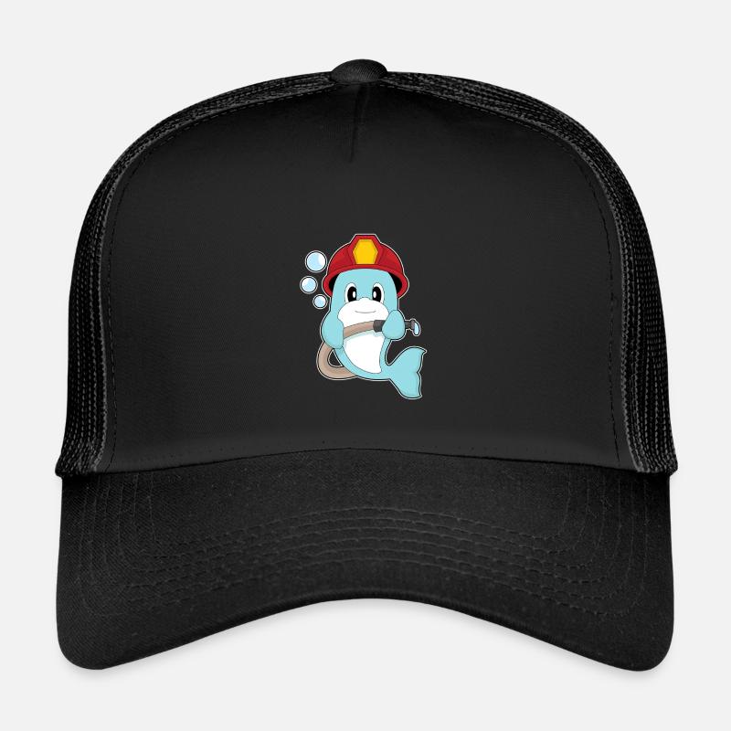Dolphin fireman fire hose fire department Kids’ Trucker Cap