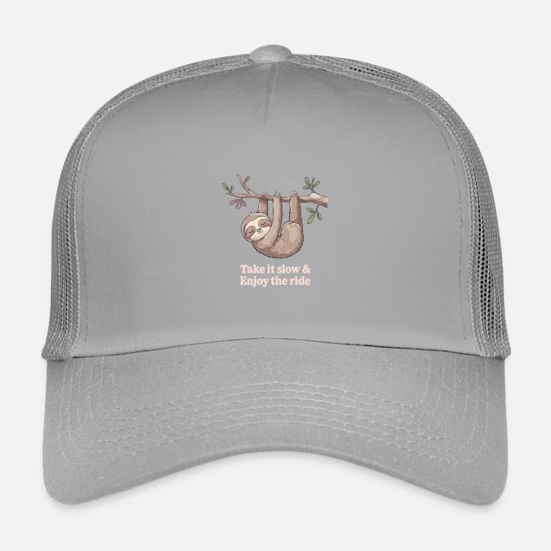 Take it slow &amp; enjoy the journey sloth Kids’ Trucker Cap