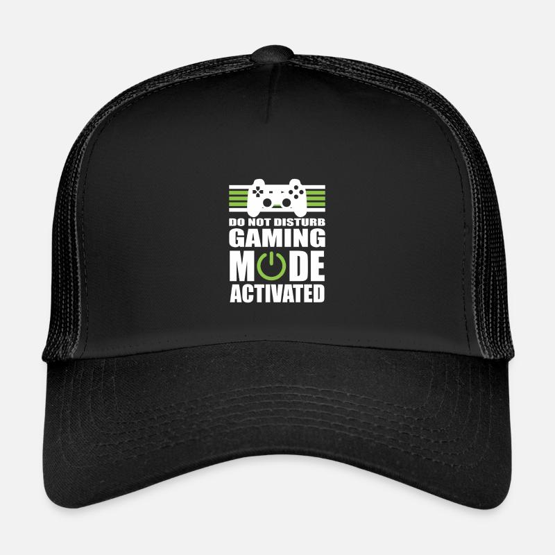 Gaming-Modus: Nicht stören - Kinder Trucker-Cap - Schwarz/Schwarz
