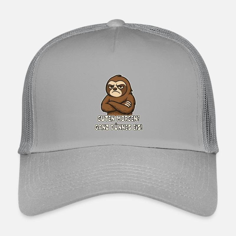 Grumpy sloth with saying Kids’ Trucker Cap