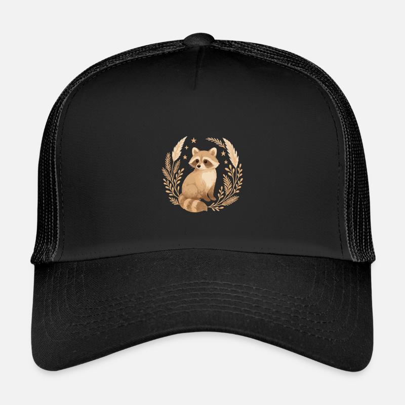 Boho Waschbär – Natur Design mit Sternen Kinder Trucker-Cap