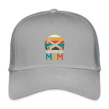 Carpenter Mother Retro Tool - Kids’ Trucker Cap - light grey - Front