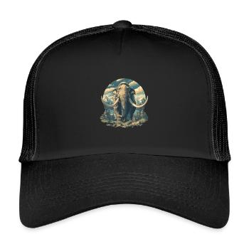 Mammouths Mammouth - Casquette trucker enfant - noir/noir - Devant