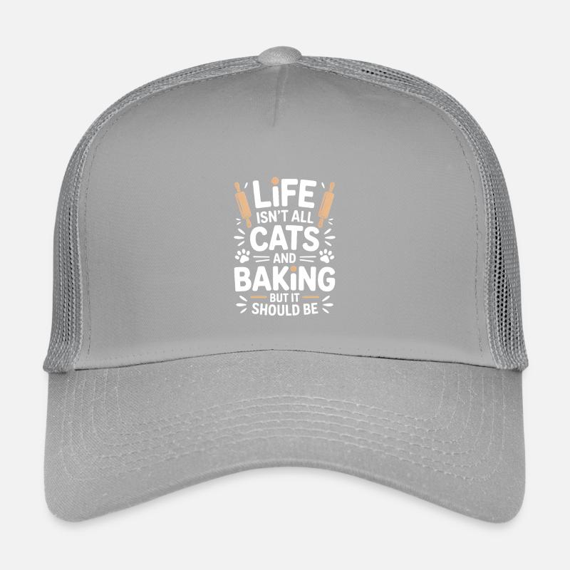 Baking Saying Cats Funny Baking Gift Kids’ Trucker Cap