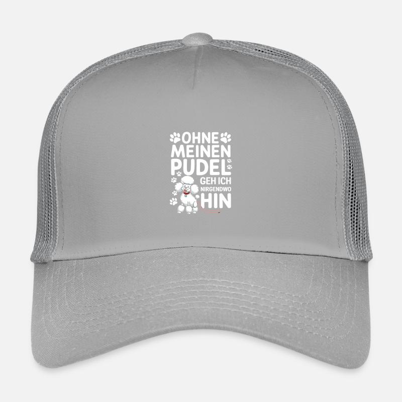 Je ne vais nulle part sans mon caniche Casquette trucker enfant