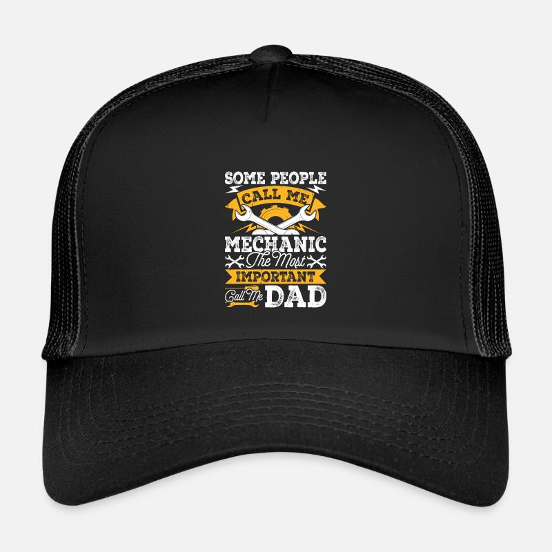 Mechanic Mechatronics Technician Screwdriver Gift - Kids’ Trucker Cap - black/black