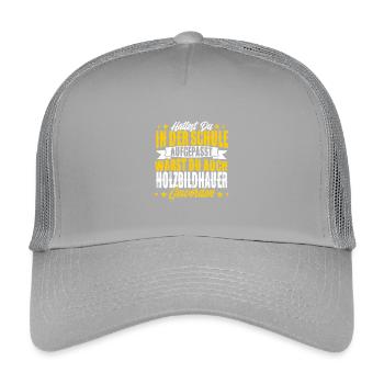 Wood sculptor - Kids’ Trucker Cap - light grey - Front