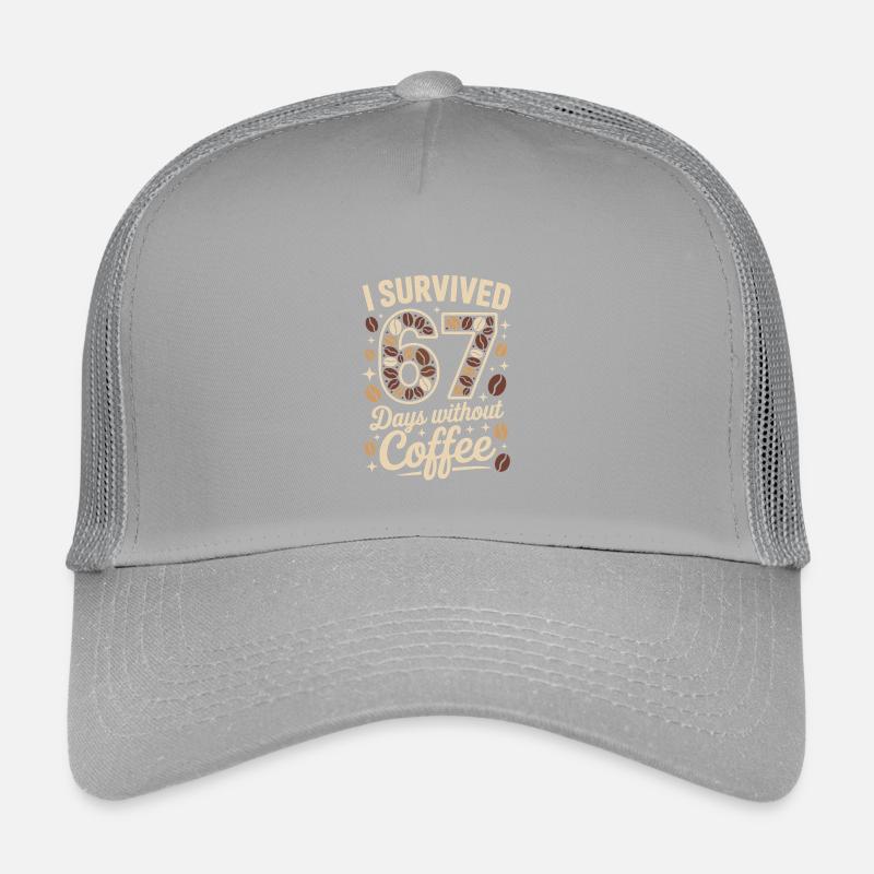 Ich überlebte 67 Tage Ohne Kaffee Kinder Trucker-Cap