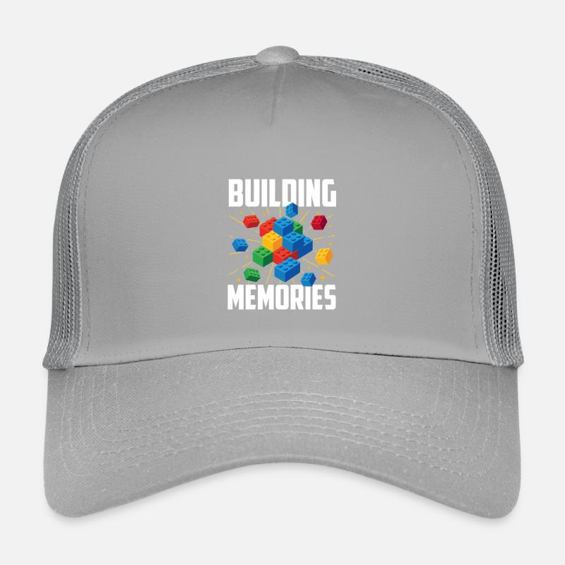 Construire des souvenirs Constructeur de briques Bâtiment en bloc Casquette trucker enfant