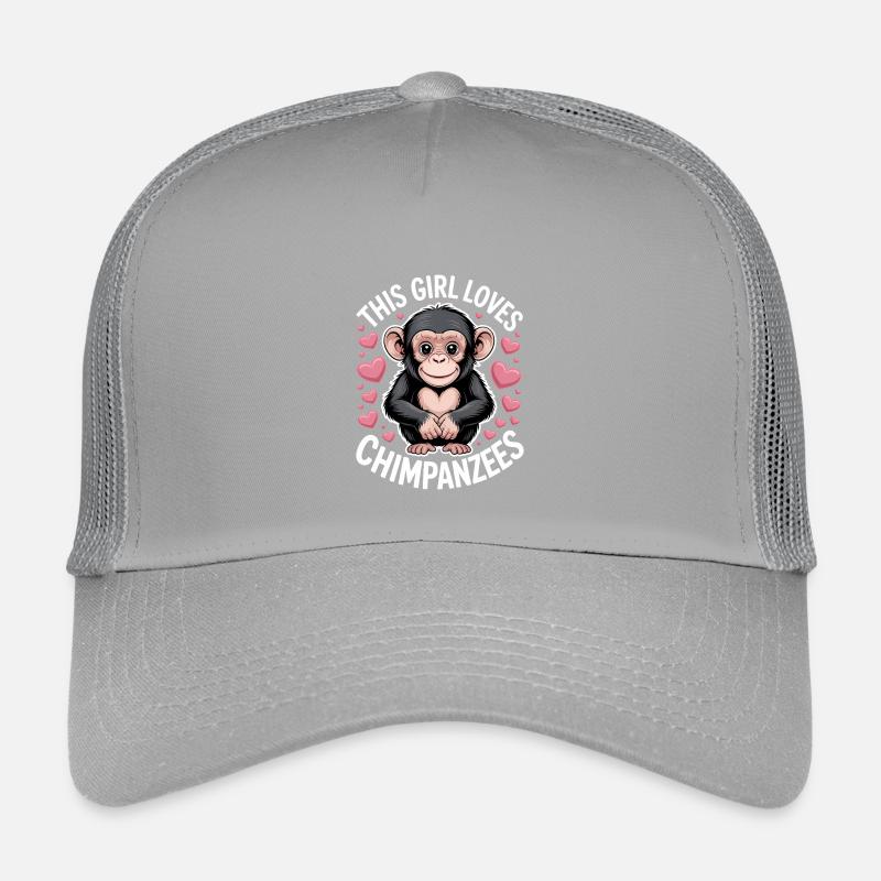 Schimpanse Spruch Affe Lustige Schimpanse Geschenk Kinder Trucker-Cap