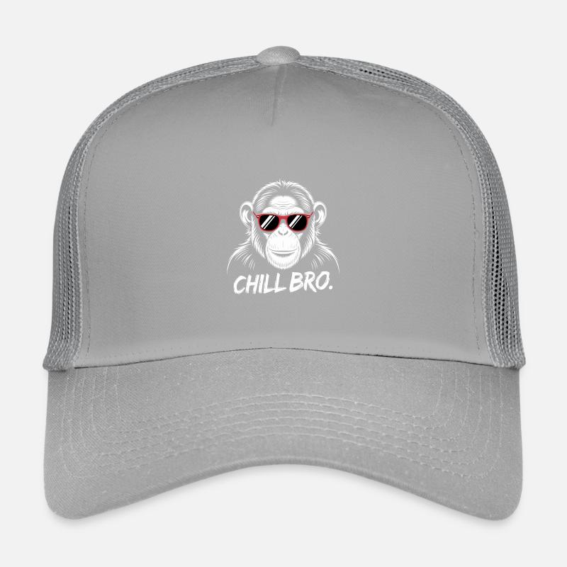 Chill Bro Monkey avec des lunettes de soleil Casquette trucker enfant