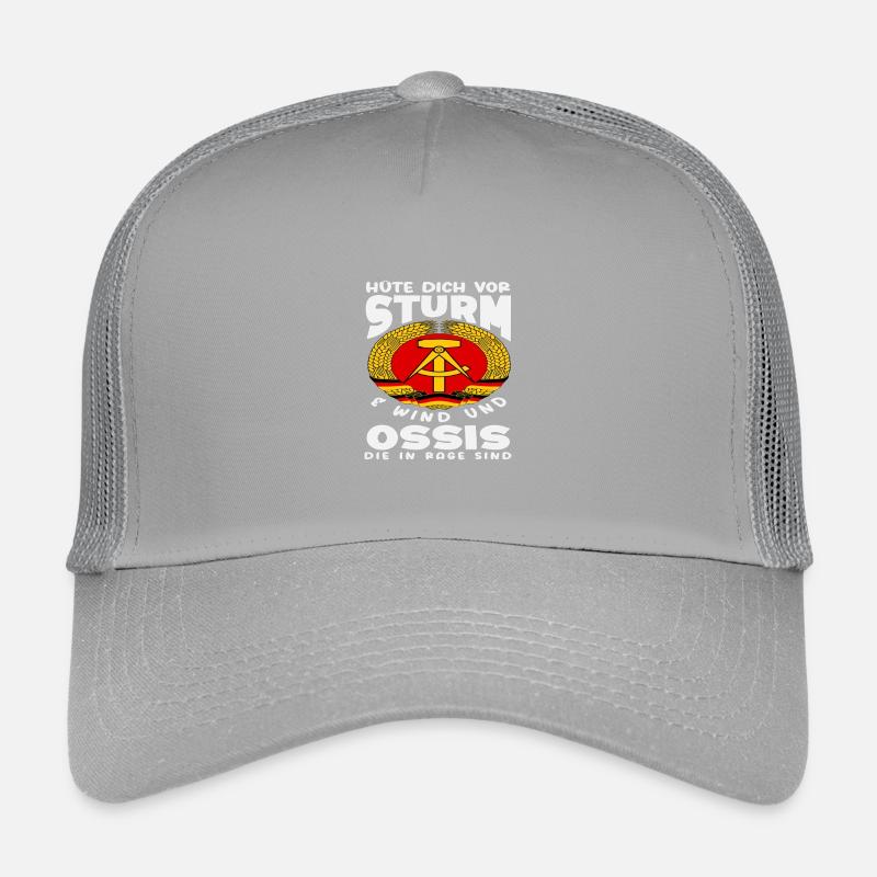 Sturm Wind Ossi In Rage Spruch DDR Stolz Casquette trucker enfant