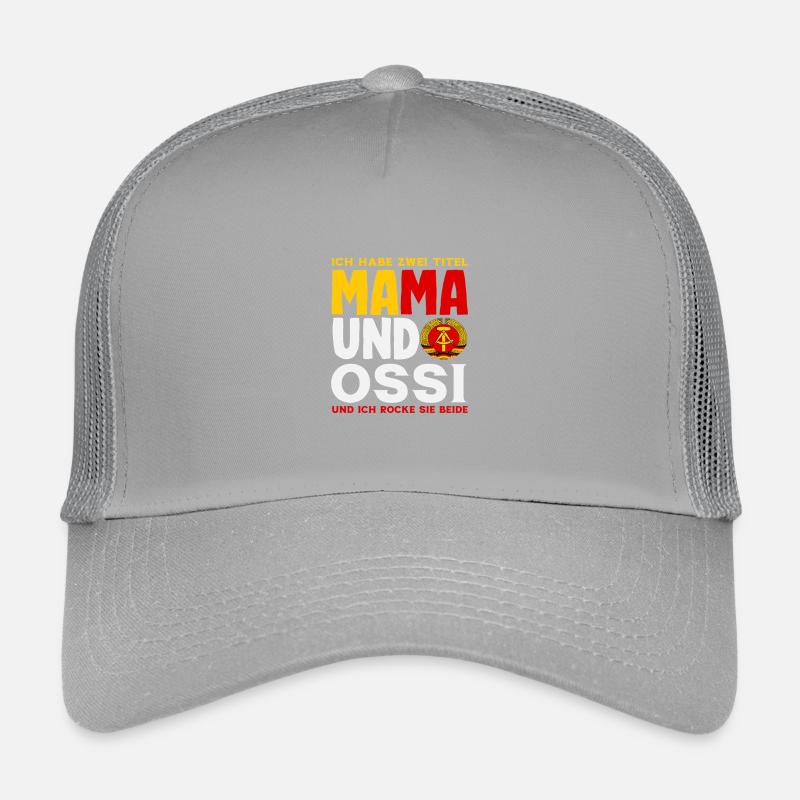 Mama Ossi Spruch Rocke Les deux RDA Stolz Casquette trucker enfant