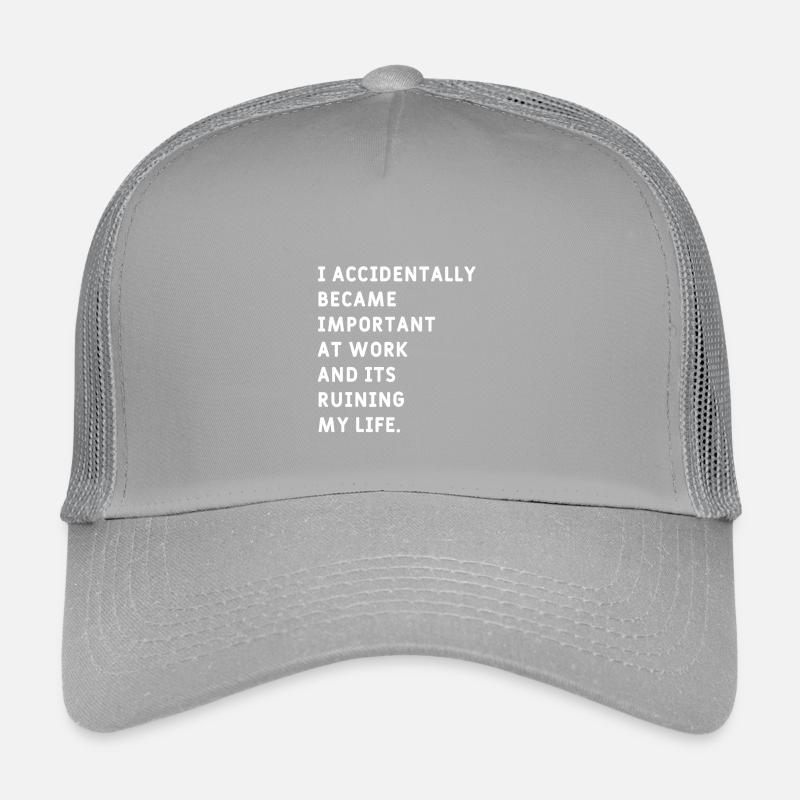 I Accidentally became  Important at Work Meme Kids’ Trucker Cap