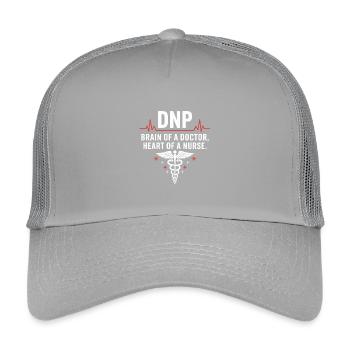 DNP Hirn Herz Pflegekraft - Kinder Trucker-Cap - Hellgrau - Vorne