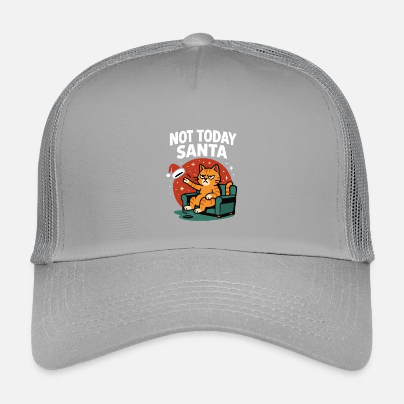 Lustige Katze Nicht Heute Weihnachtsmann Weihnachten Humor Kinder Trucker-Cap
