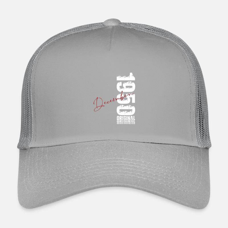 75th Birthday Original December Born 1950 Kids’ Trucker Cap