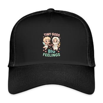 Ancient Love Mythology Romance Vintage - Kids’ Trucker Cap - black/black - Front